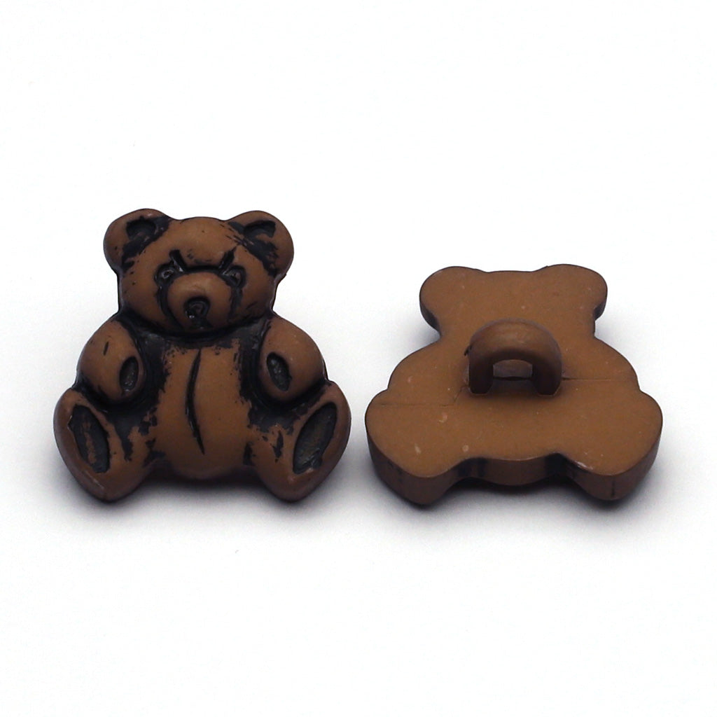 Plastic Button Brown