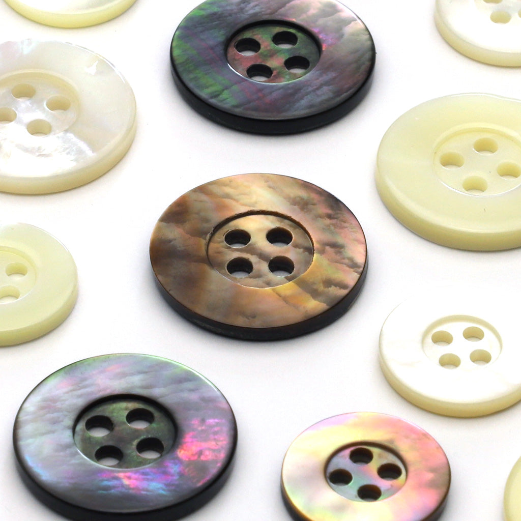 Shell Button Brown-Lip