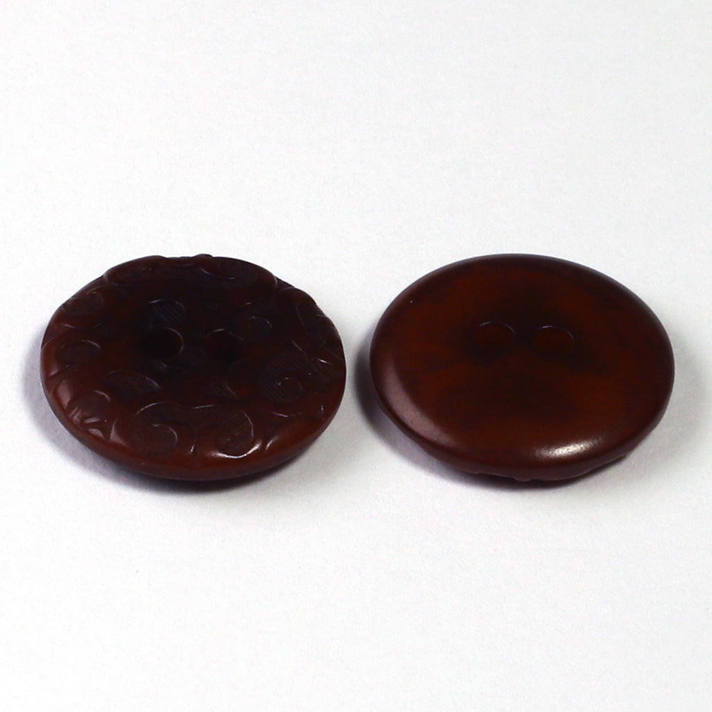 Corozo Button Brown