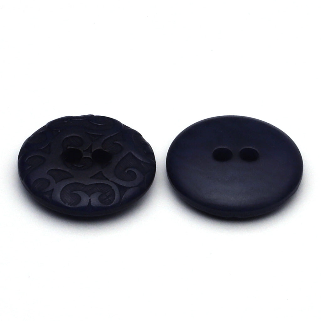 Corozo Button Dark Blue