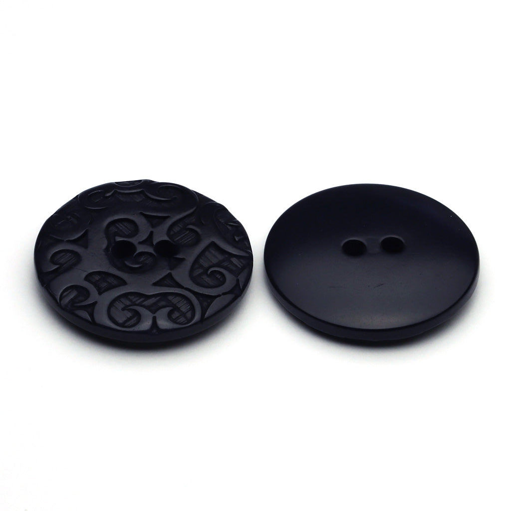 Corozo Button Dark Blue