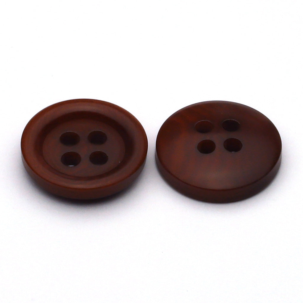 Corozo Button Brown