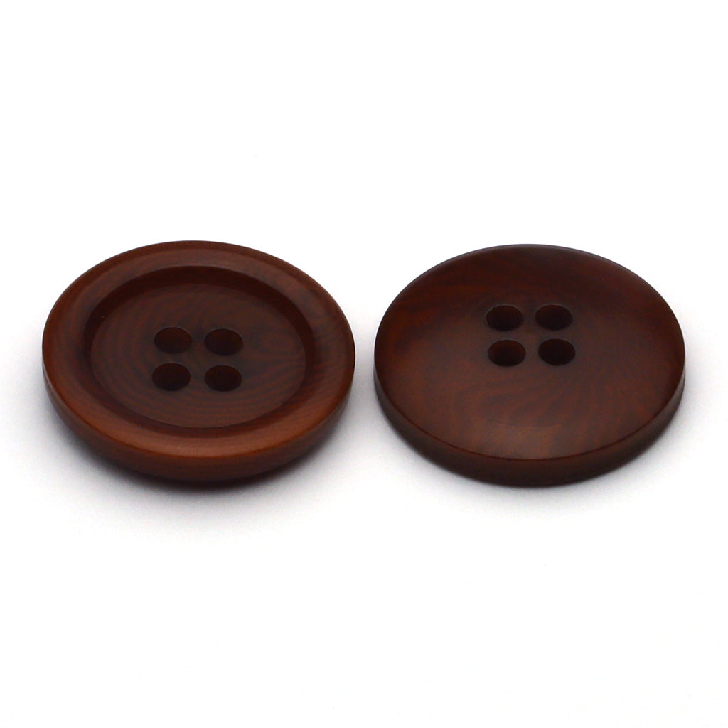Corozo Button Brown