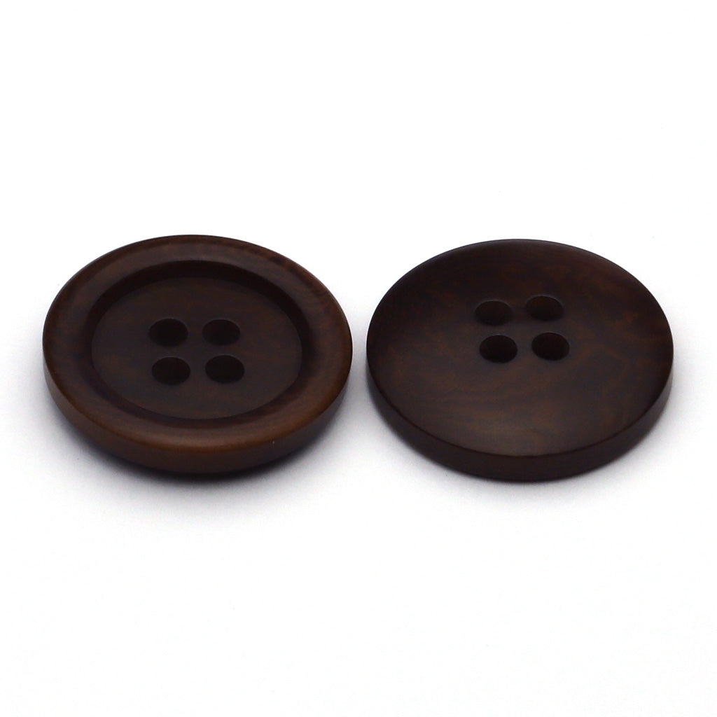 Corozo Button Dark Brown