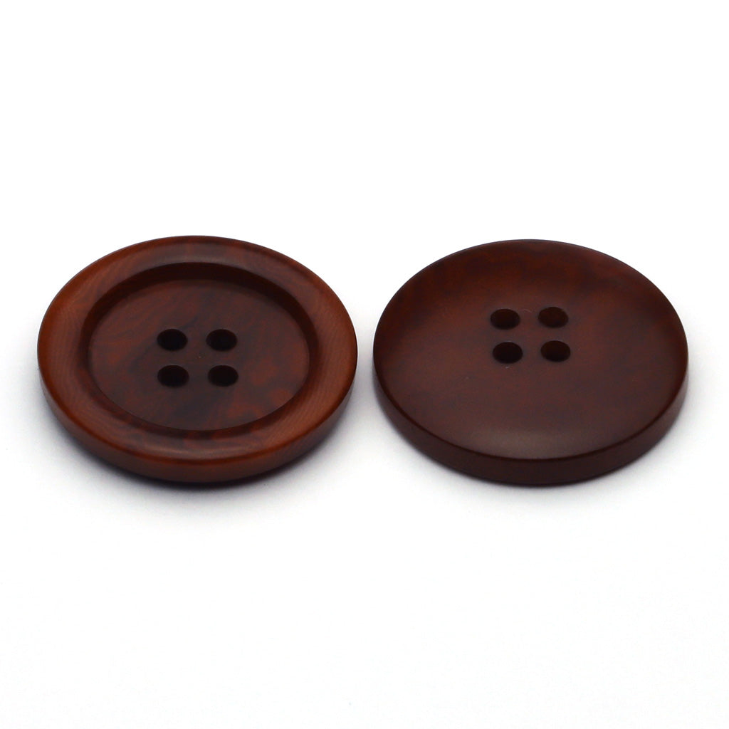 Corozo Button Brown