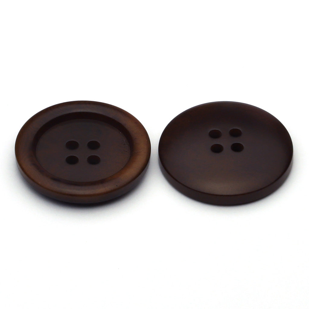 Corozo Button Dark Brown