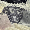 Embroidered Tulle Lace #146 White Purple