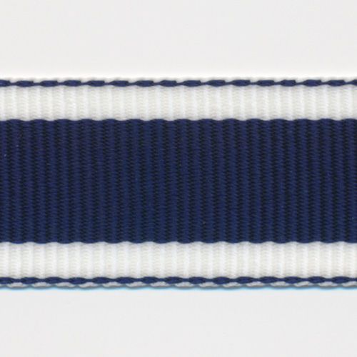 Recycled Polyester Stripe Grosgrain Ribbon #1