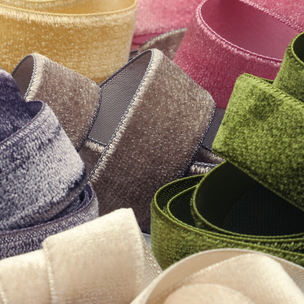 Single-Face Velveteen Ribbon #73 Dark Sepia