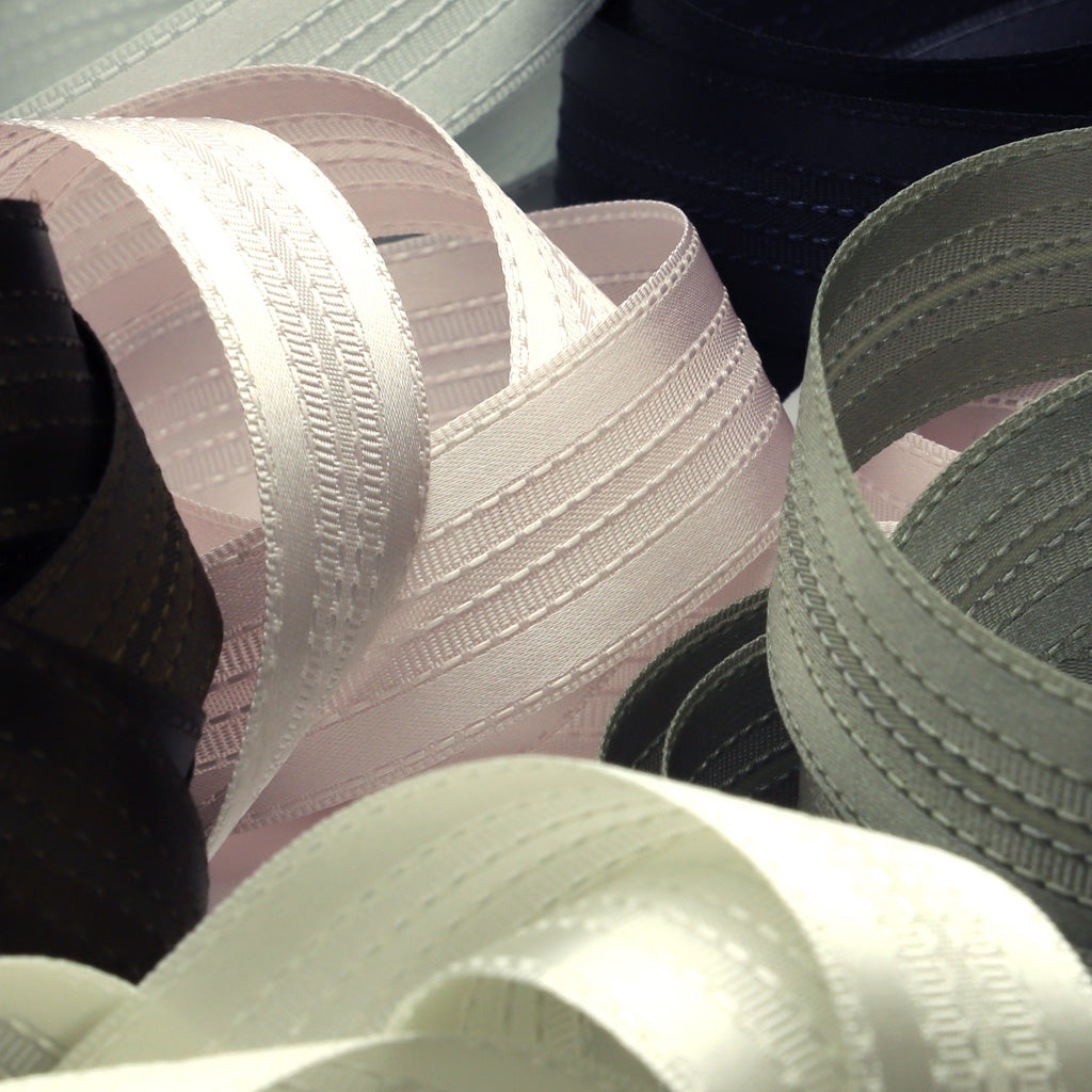 Stripe Satin Ribbon #99 Gray