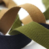 Cotton Herringbone Tape #34 Olive Gray