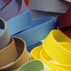 Cotton Double-Face Satin Tape #109 Acid Blue