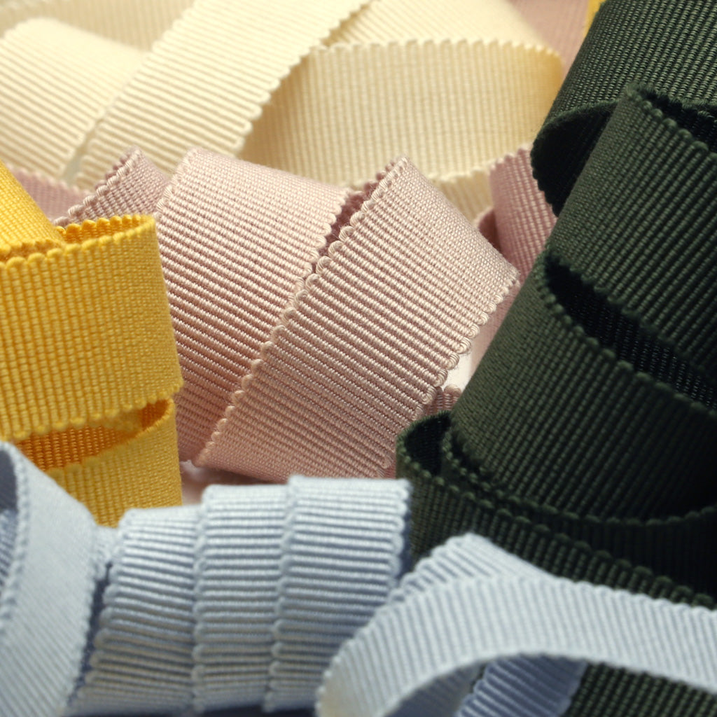 Cotton Grosgrain Ribbon #00 Ecru
