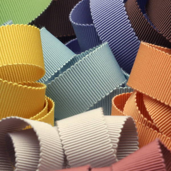 Polyester Grosgrain Ribbon #49 Charcoal - RiBBONs B2B