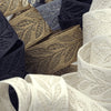 Metallic Jacquard Ribbon #1 White &amp; Silver