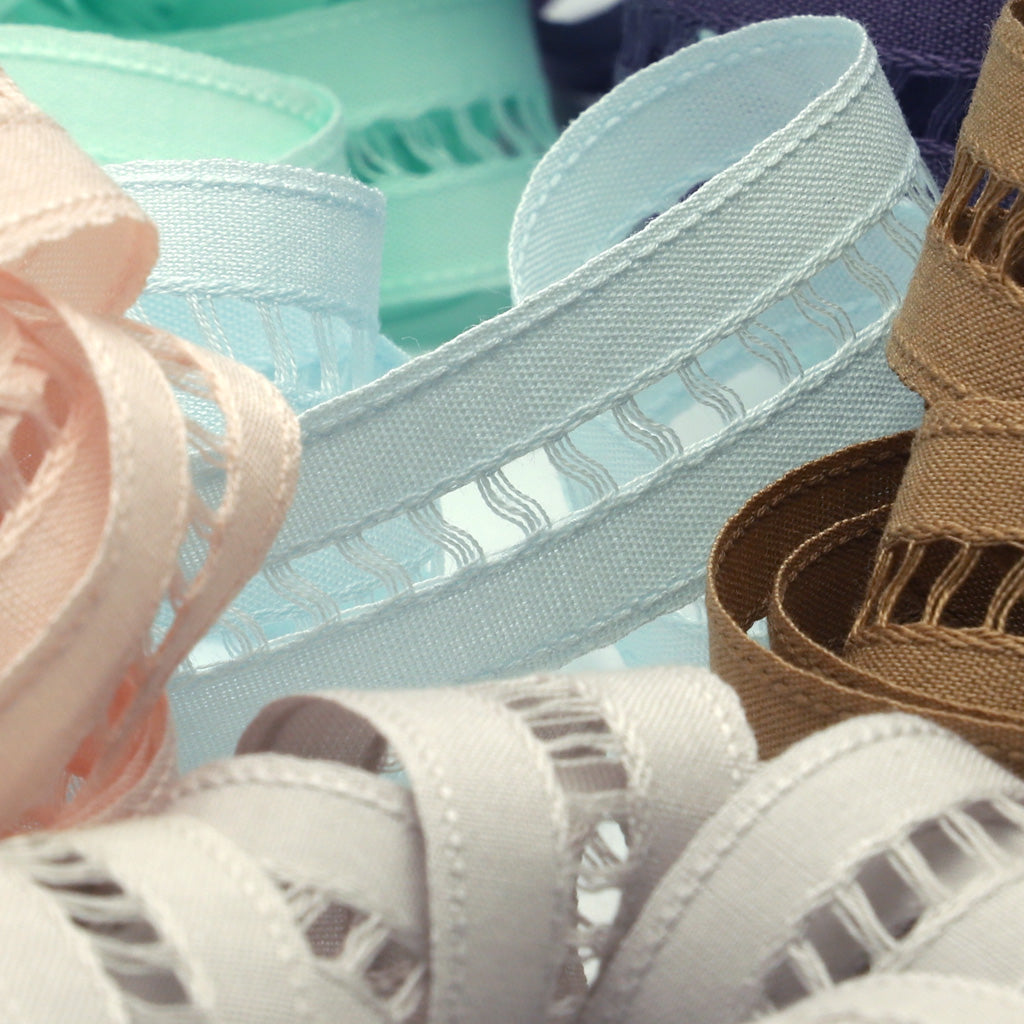 Cotton Ladder Ribbon #113 Light Mint