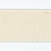 Organic Cotton Herringbone Ribbon #00 Ecru