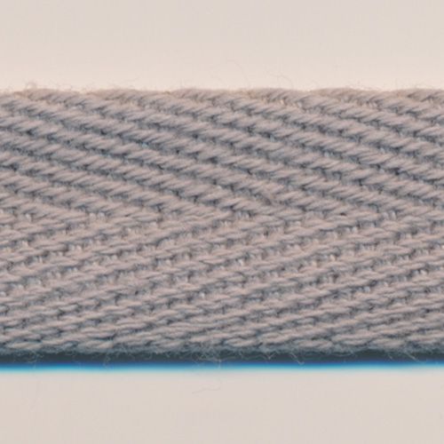 Cotton Herringbone Ribbon #131 Nickel - RiBBONs B2B
