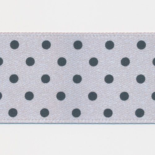 Dot Print Ribbon (Double-Face Satin) #18