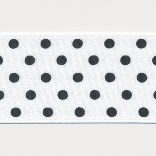 Dot Print Ribbon (Double-Face Satin) #1