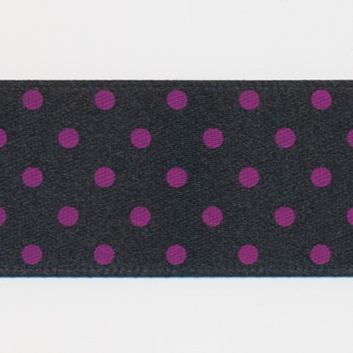 Dot Print Ribbon (Double-Face Satin) #21
