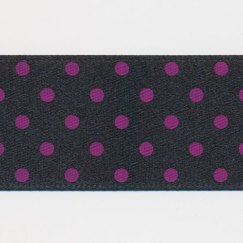 Dot Print Ribbon (Double-Face Satin) #21