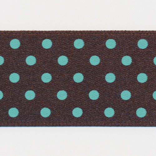 Dot Print Ribbon (Double-Face Satin) #22