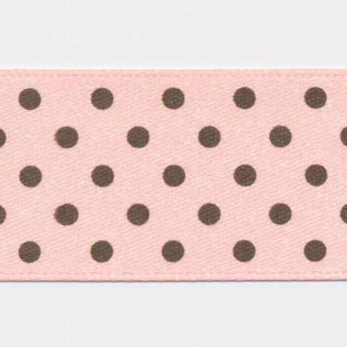 Dot Print Ribbon (Double-Face Satin) #24