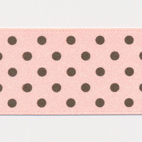 Dot Print Ribbon (Double-Face Satin) #24