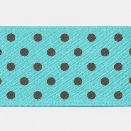 Dot Print Ribbon (Double-Face Satin) #25