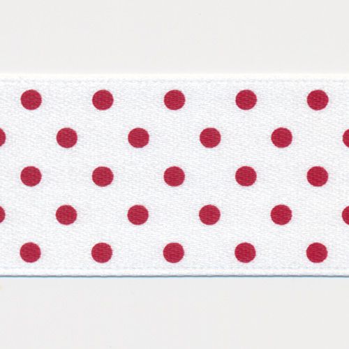 Dot Print Ribbon (Double-Face Satin) #2