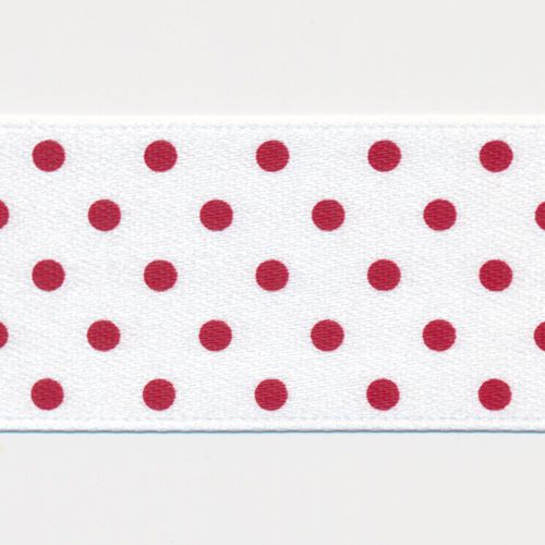 Dot Print Ribbon (Double-Face Satin) #2