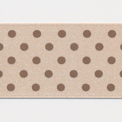 Dot Print Ribbon (Double-Face Satin) #4