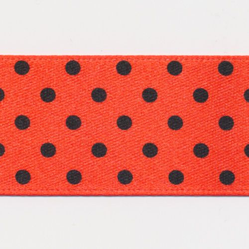 Dot Print Ribbon (Double-Face Satin) #9