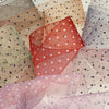 Dot Print Ribbon (Organdy) #6 Light Beige &amp; Black