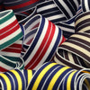 Stripe Stretch Tape #04 Dark Green &amp; White &amp; Rose Red