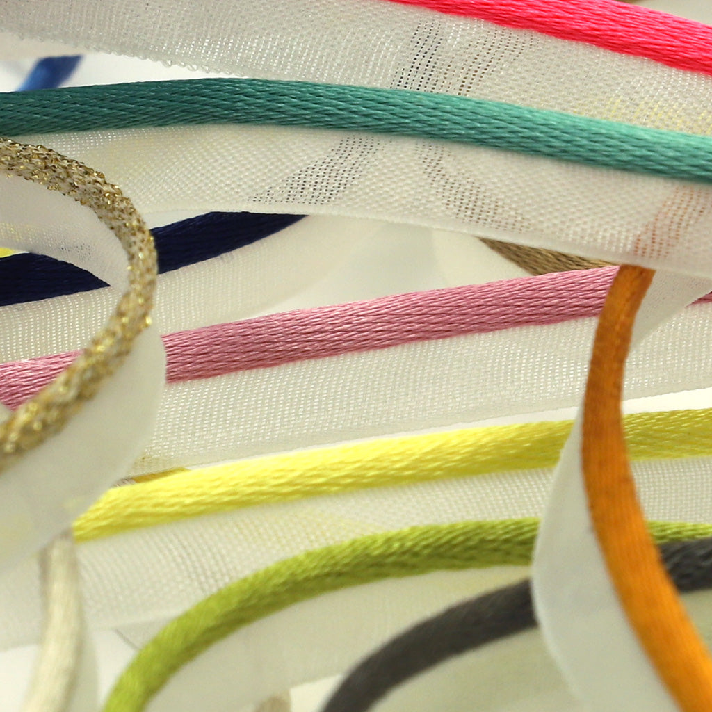 See-Through Piping Tape #91 Silver &amp; White