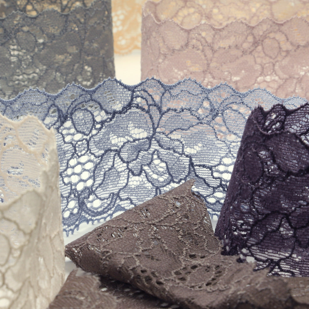 Stretch Trimming Lace #23 Blue Gray