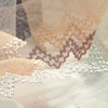 Embroidered Tulle Lace #61 Azuki