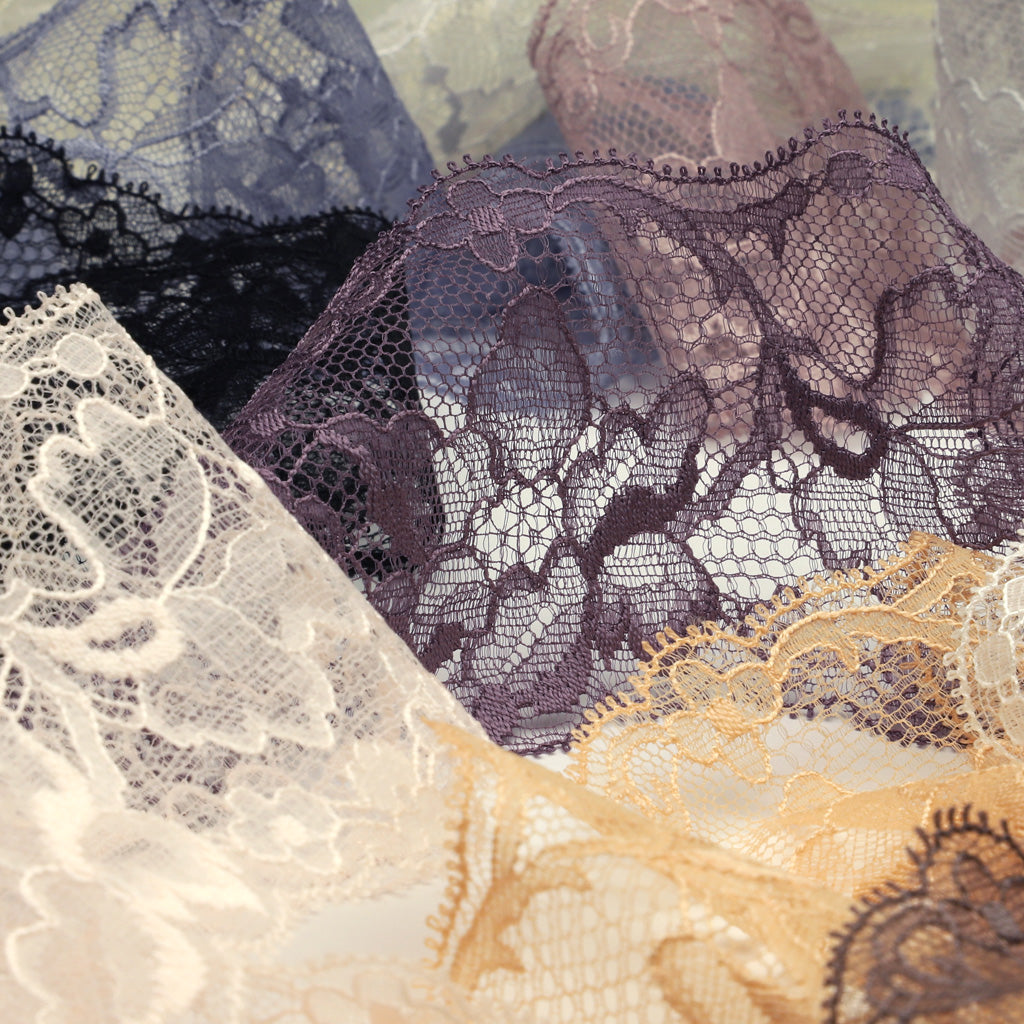 Leavers Trimming Lace #23 Blue Gray