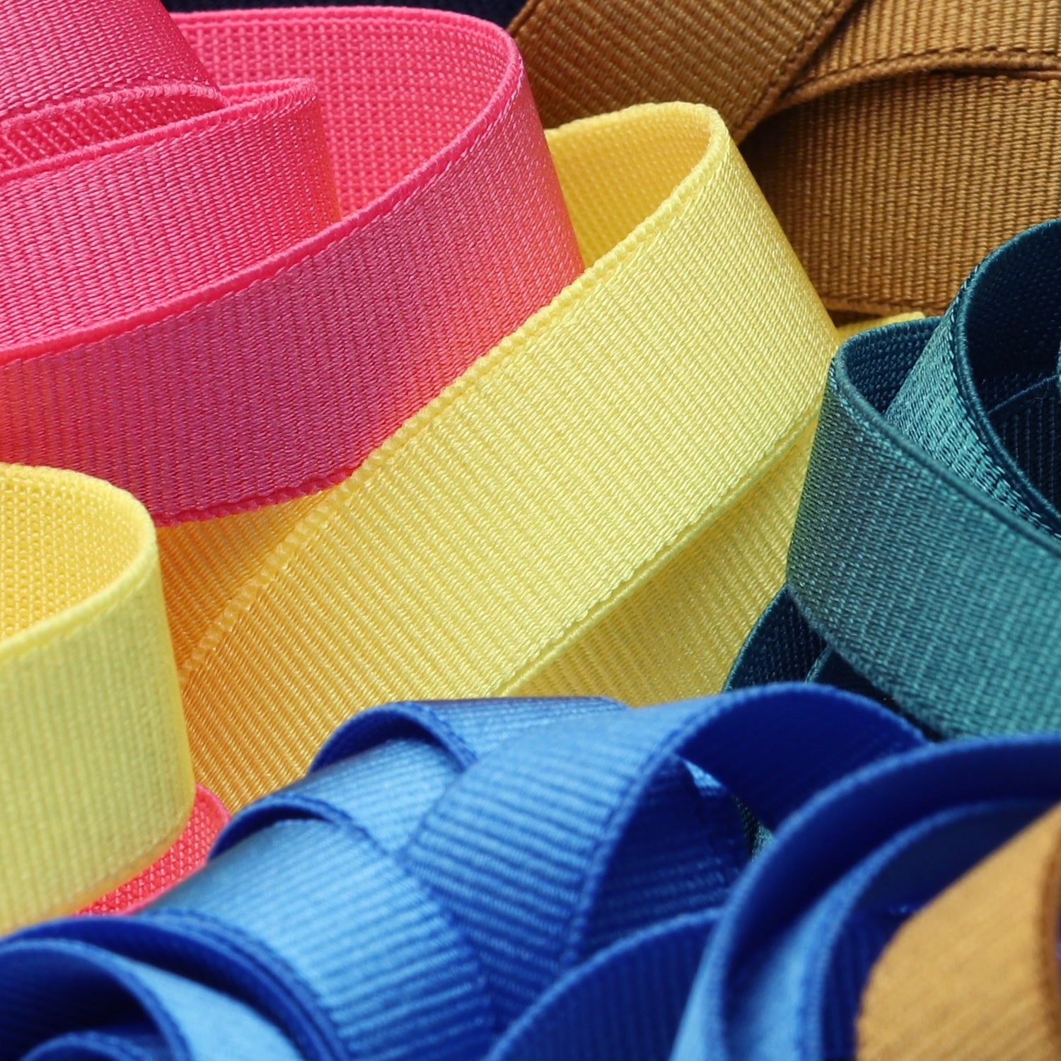 Recycled Polyester Grosgrain Stretch Tape #03 Beige