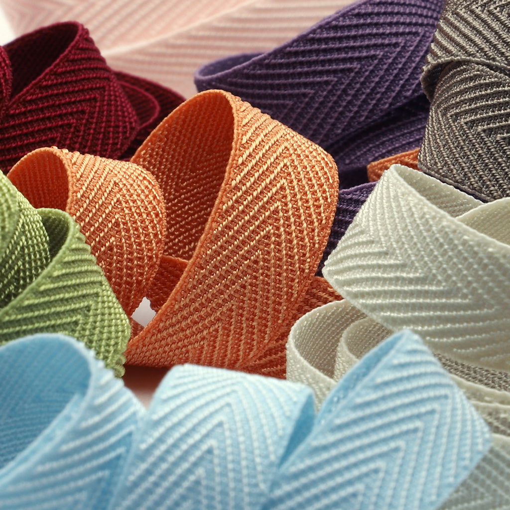 Herringbone Stretch Tape #50 Black