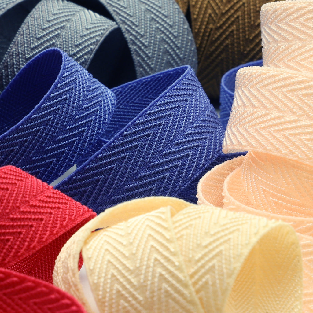 Herringbone Stretch Tape #29 China Blue