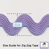 Cotton Zig-Zag Tape #4 Sand Beige