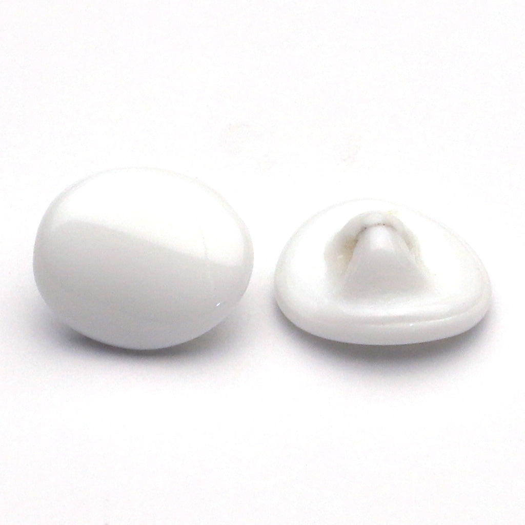 Glass Button White