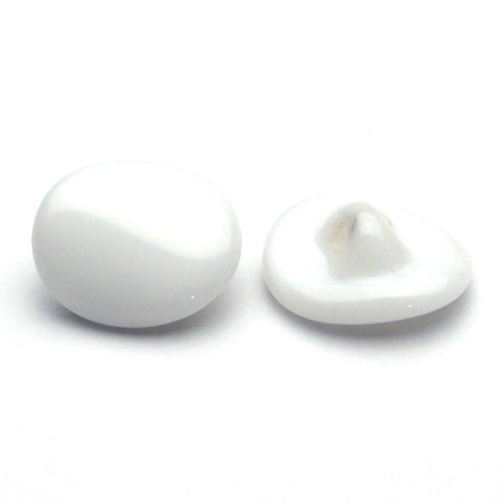 Glass Button White