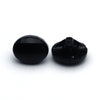 Vintage Glass Button Black