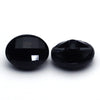 Vintage Glass Button Black