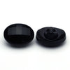 Vintage Glass Button Black