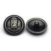 Metal Button Antique Silver